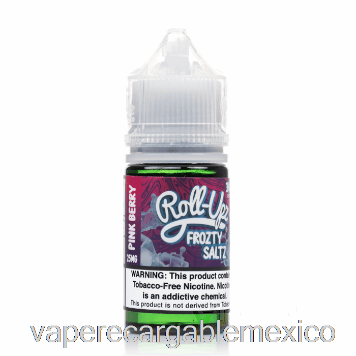 Vape Recargable Pink Berry Ice - Jugo Roll-upz Sal - 30ml 50mg